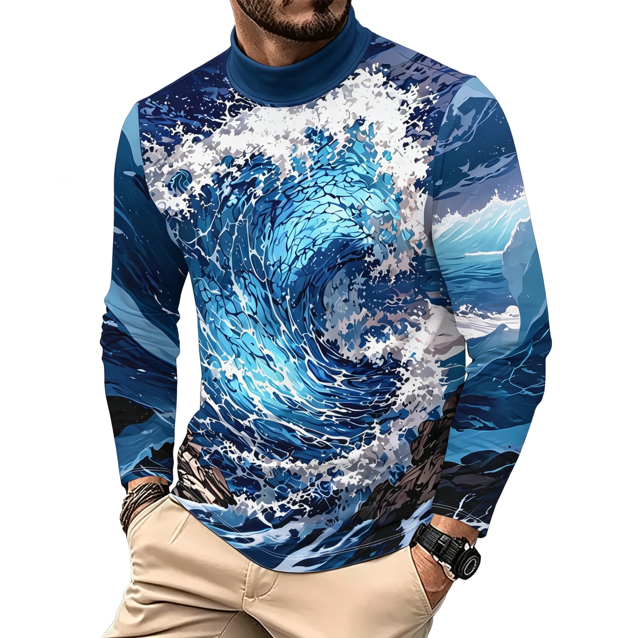 Vintage Ocean Surf Wave Print  - Tee Graphic Print review and price