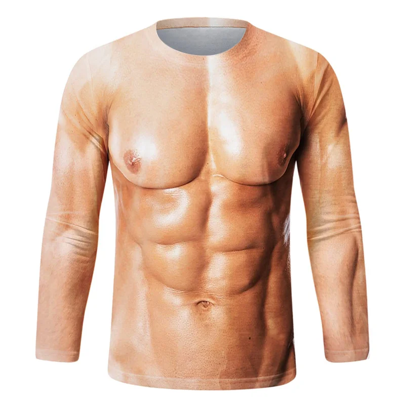 Funny Fake Muscle Graphic T Sh - Tee Graphic Print review and price
